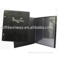 8.5X11 inches black menu holder /Menu cover